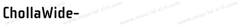ChollaWide字体转换