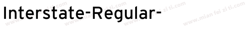 Interstate-Regular字体转换