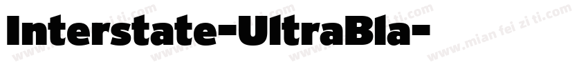 Interstate-UltraBla字体转换