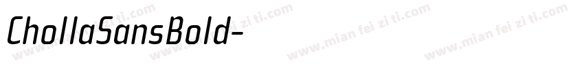 ChollaSansBold字体转换
