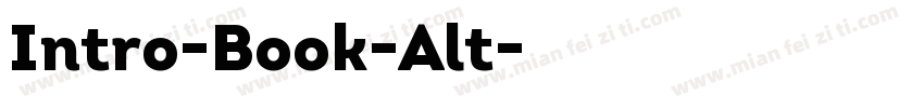 Intro-Book-Alt字体转换