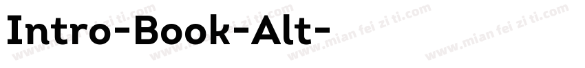 Intro-Book-Alt字体转换