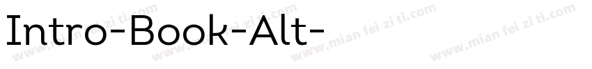 Intro-Book-Alt字体转换