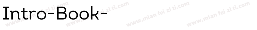 Intro-Book字体转换
