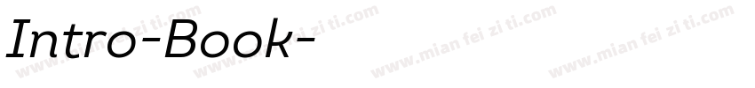 Intro-Book字体转换