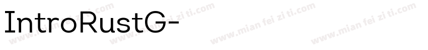 IntroRustG字体转换