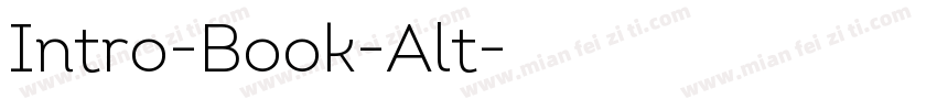 Intro-Book-Alt字体转换