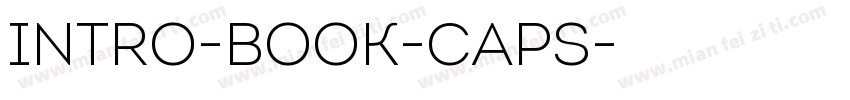 Intro-Book-Caps字体转换