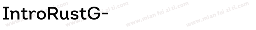 IntroRustG字体转换