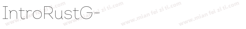 IntroRustG字体转换