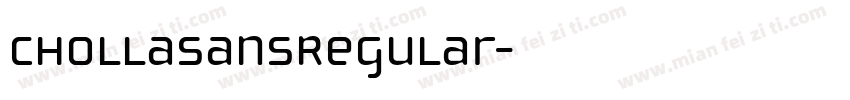 ChollaSansRegular字体转换