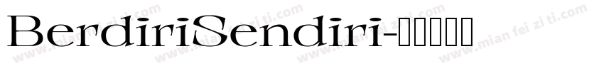 BerdiriSendiri字体转换