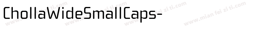 ChollaWideSmallCaps字体转换