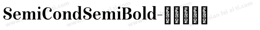 SemiCondSemiBold字体转换