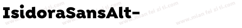 IsidoraSansAlt字体转换