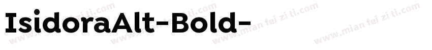 IsidoraAlt-Bold字体转换