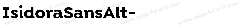 IsidoraSansAlt字体转换