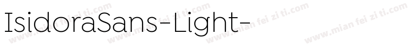 IsidoraSans-Light字体转换