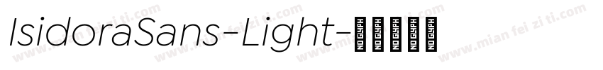 IsidoraSans-Light字体转换