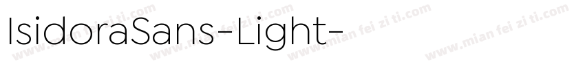 IsidoraSans-Light字体转换