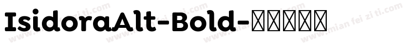 IsidoraAlt-Bold字体转换
