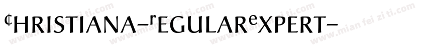 Christiana-RegularExpert字体转换
