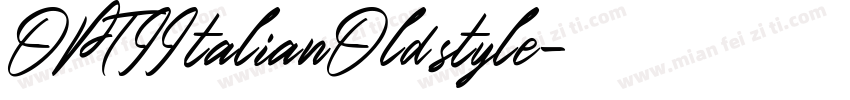 OPTIItalianOldstyle字体转换
