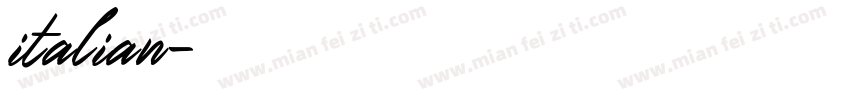 italian字体转换