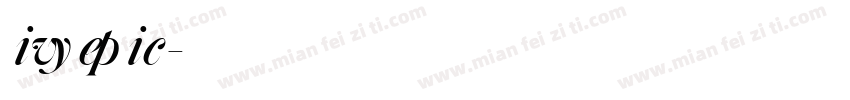 ivyepic字体转换