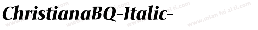 ChristianaBQ-Italic字体转换