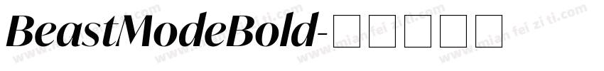 BeastModeBold字体转换
