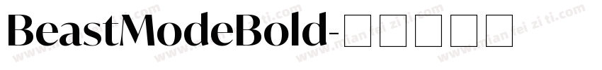 BeastModeBold字体转换