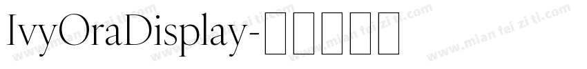 IvyOraDisplay字体转换
