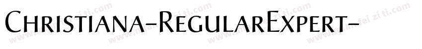 Christiana-RegularExpert字体转换