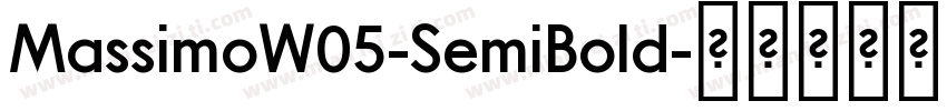 MassimoW05-SemiBold字体转换