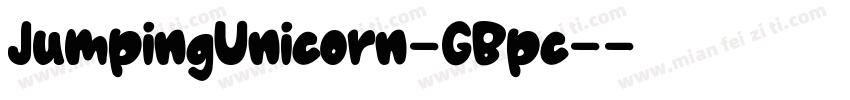JumpingUnicorn-GBpc-字体转换