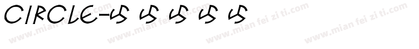 CIRCLE字体转换