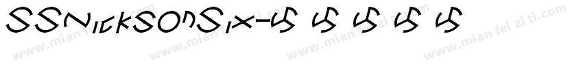 SSNicksonSix字体转换