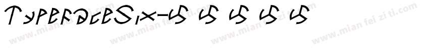TypefaceSix字体转换