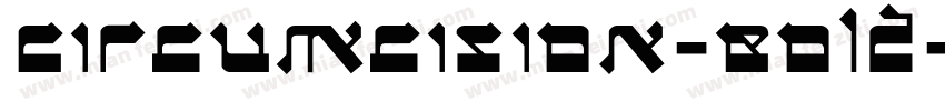 Circumcision-Bold字体转换