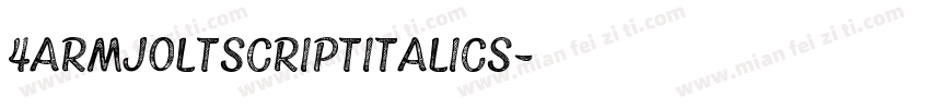 4ArmJoltScriptItalics字体转换