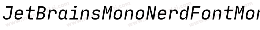 JetBrainsMonoNerdFontMono-Lightttf字体转换