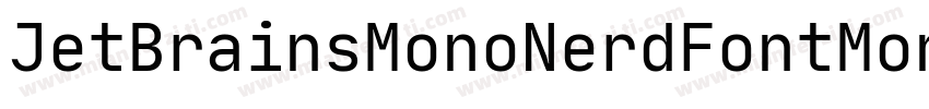 JetBrainsMonoNerdFontMono-Lightttf字体转换