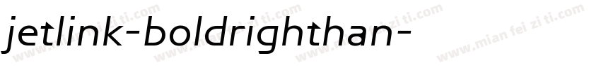 jetlink-boldrighthan字体转换
