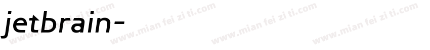 jetbrain字体转换