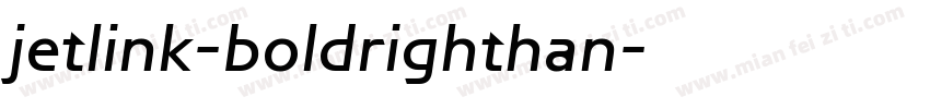 jetlink-boldrighthan字体转换
