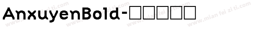 AnxuyenBold字体转换