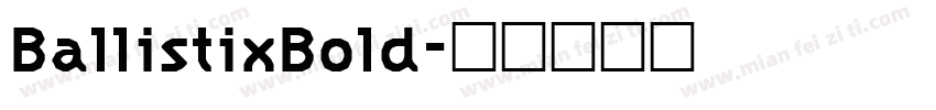 BallistixBold字体转换