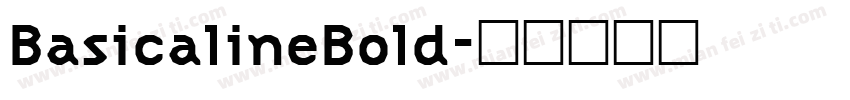 BasicalineBold字体转换