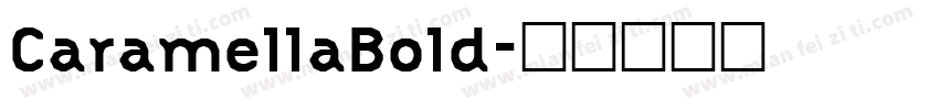 CaramellaBold字体转换
